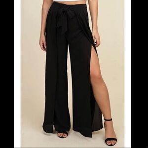 LoveStich black front tie open sides